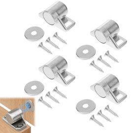 Pack of 4 Magnetic Catch Cabinet with Screws, Door Magnet, Cupboard Magnets, Strong Magnetic Door Closer, Magnets for Cabinet Doors, Drawers, Balcony Door, Furniture