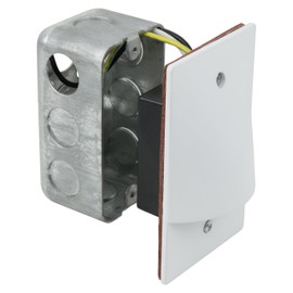 Sunlite LFX/SL/V/3W/W/30K LED Step Light Vertical Wall Mounted Fixture Damp Location, Warm White 3000K White Finish