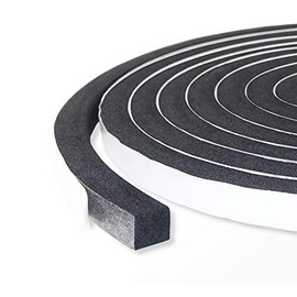 Foam Insulation Tape self Adhesive,Weather Stripping for Doors and Windows,Sound Proof soundproofing Door Seal,Weatherstrip,Pipe Cooling, Air Conditioning Seal Strip (W:1/2In xT: 1/2In XL: 13Ft)