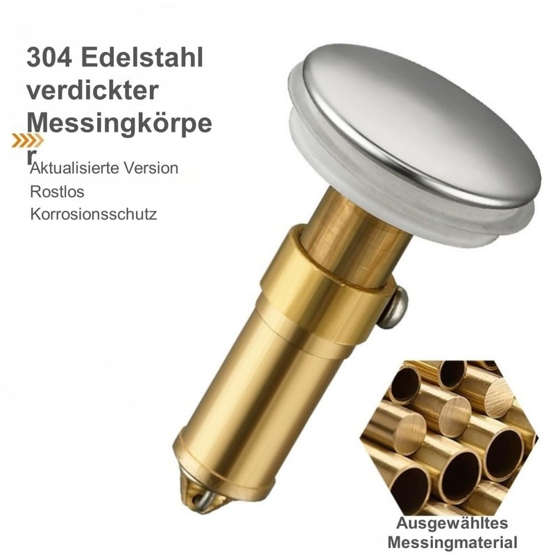 304 Stainless Steel Drain Plug, Upgraded Metal Drain Plug, Universal,