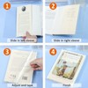 Clear Book Covers 50 PCS for 8 1/2" Tall Books,