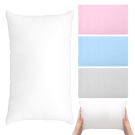 ChauLanBow Small Pillow, Small Cushion 30 × 20cm, Baby Kids Travel Cushtie Pillow with Three Pillowcases, Neck Pillows for Travel Nap, Removable Pillowcase Mini for Adult, Kids