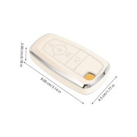 BUGUUYO Car Key Fob Protector Cover Modern Tpu Key Holder Chic Design Easy to Install Compatible for Automotive Use