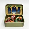 Mini Christmas Nativity Set in Tin Box, Portable Manger Scene