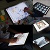 A4 Rechargeable Light Box, iVAOOZE Wireless Magnetic Tracing Light Pad,