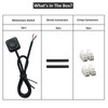 12V 24V Momentary Push Button Switch - 11.5' Pre-Wired Mini