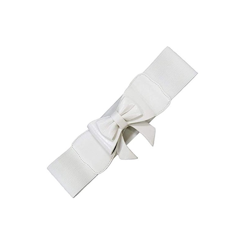 Banned Women's Stretch Faux Leather Waist Belt Bow Play It
