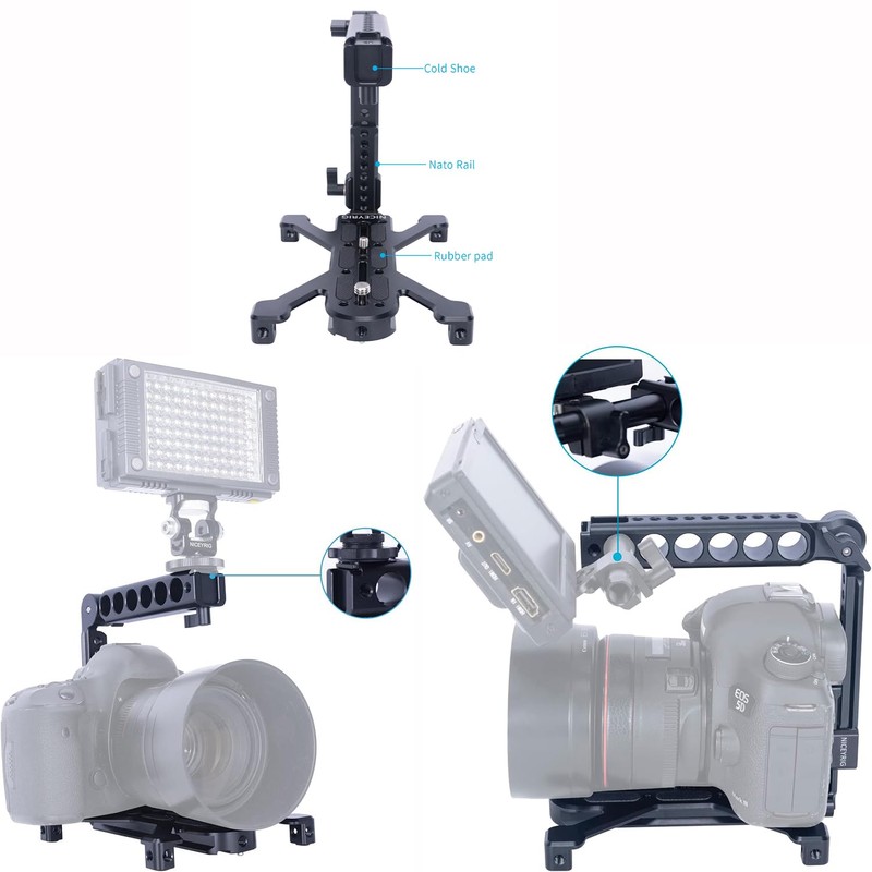 NICEYRIG Camera Hand Grip Set with Side Mounts, Quick Release