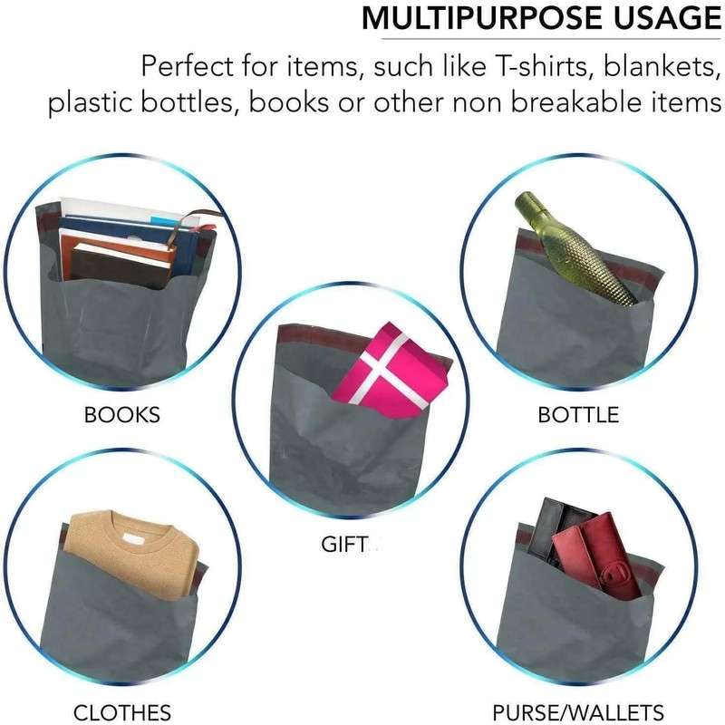 Efforias - 60 Mixed Mailing Postal Self-Seal Closure Plastic Bags