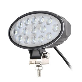 Hooma 75 W LED Work Light Oval 12 V / 24 V / 6000 K Screwed / Attachment with Pivoting Mounting Bracket for Trucks, Tractors, Off-Road Vehicles, Quads and Boats