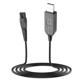 YAODHAOD 8 V Shaver Charging Cable for Philips Norelco One Blade QP2530 QP2630 HQ850 HQ912 HQ913 HQ914 HQ915, USB Beard Trimmer Power Supply