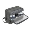 WANDF Toiletry Bag Water-Resistant Nylon Travel Wash Bag Lightweight Dopp
