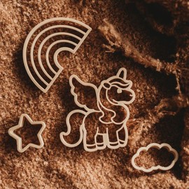 Kinfolk Pantry Cookie Cutter / Play Dough Cutter Set - Unicorn (set of 4)