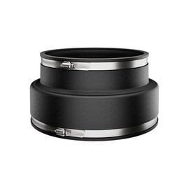 Fernco P1070-88 Flexible PVC Corrugated Pipe Coupling for ADS and Hancor Corrugated to Plastic Plumbing Connections 8" Black