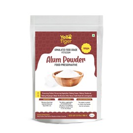 YELLO TIGER Food Grade Alum Powder | Granulated Potassium | Multi-Purpose Fitkari/Phitkari | 3.5 oz (100g)
