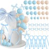 Birthday Party Decorations Set with 51 Pieces Bows (blue)