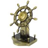 Pirate Decor Alloy Retro Style Glossy Durable Nautical Rudder Ornaments
