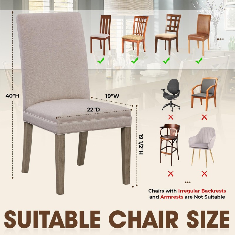 Zipcase 4 Packs Clear All Cover in Plastic Dinning Chair