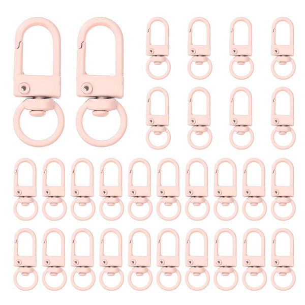 uxcell 30pcs Metal Lobster Claw Clasps, Swivel Lanyards Trigger Snap