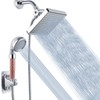 Voolan High Pressure Rain Shower Head with Handheld Spray Combo,