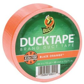 SHURTECH Brands 868090 1.88 by 15YD Duct Tape, Orange