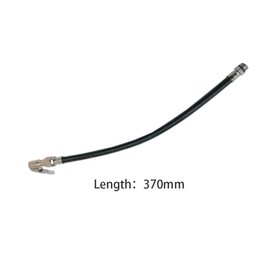 1 x Inflator Pump Hose Adapter with Locking Air Tyre Chuck, Braided Flexible Tyre Portable Valve Clip for Motorcycle Car Bicycle Pipe Air Tool Black