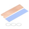 sourcing map Copper Heat Sink with Thermal Pad Rubber Ring