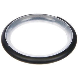 GARDINIA Curtain Rings for Curtain Rods with Diameter 16 mm - 20 mm, with Sliding Insert and Curtain Hooks, Pack of 10, Width 4 mm, Creta, Metal/Plastic, Matte Black