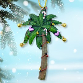 Palm Tree Decorated Christmas Tree Ornament