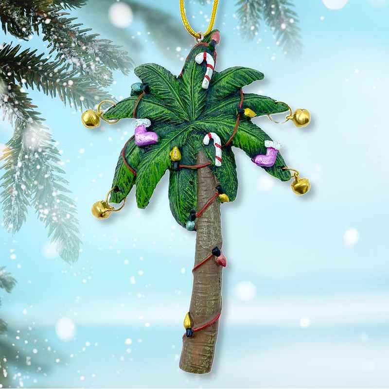 Palm Tree Decorated Christmas Tree Ornament