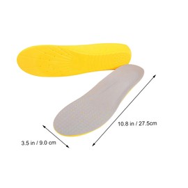 Ipetboom 1 Pair Comfortable Shoe Insoles for Men and Women Durable Medical Grade Velour and PU Material Cutting Fits All Shoe Types for Sports Boots Flats and Safe