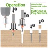 Bestgle 5 Pcs Countersink Drill Bit Set with Depth Stop,