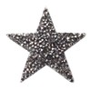 Star Patches Embroidered Sticker Rhinestone Iron On Badge,Crystal Applique Pack
