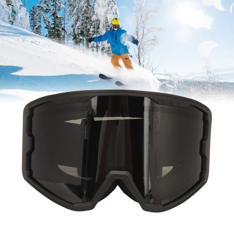 Ski Goggles Double Layer Sun Protection Anti Fog Adjustable Elasticity