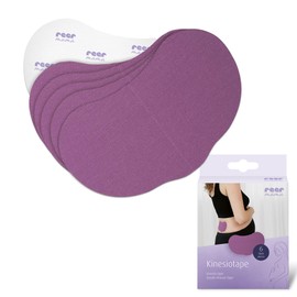 reer Kinesiotape Pregnancy Back, 6 Pre-Cut Tapes, Purple