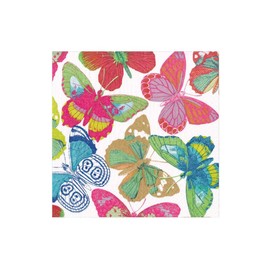 Caspari Butterflies Bright Boxed Cocktail Napkins - 40 Per Box