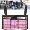 Multifunctional Wheelchair Side Bag Durable Waterproof Chair Side Pocket Storage