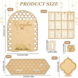 Ramadan Calendar, Ramadan Calendar Made of Wood, DIY Ramadan Decoration Made of Wood, Ramadan Decoration, 2024 Eid Mubarak Decoration, DIY Ramadan Decoration, 30 Days Countdown