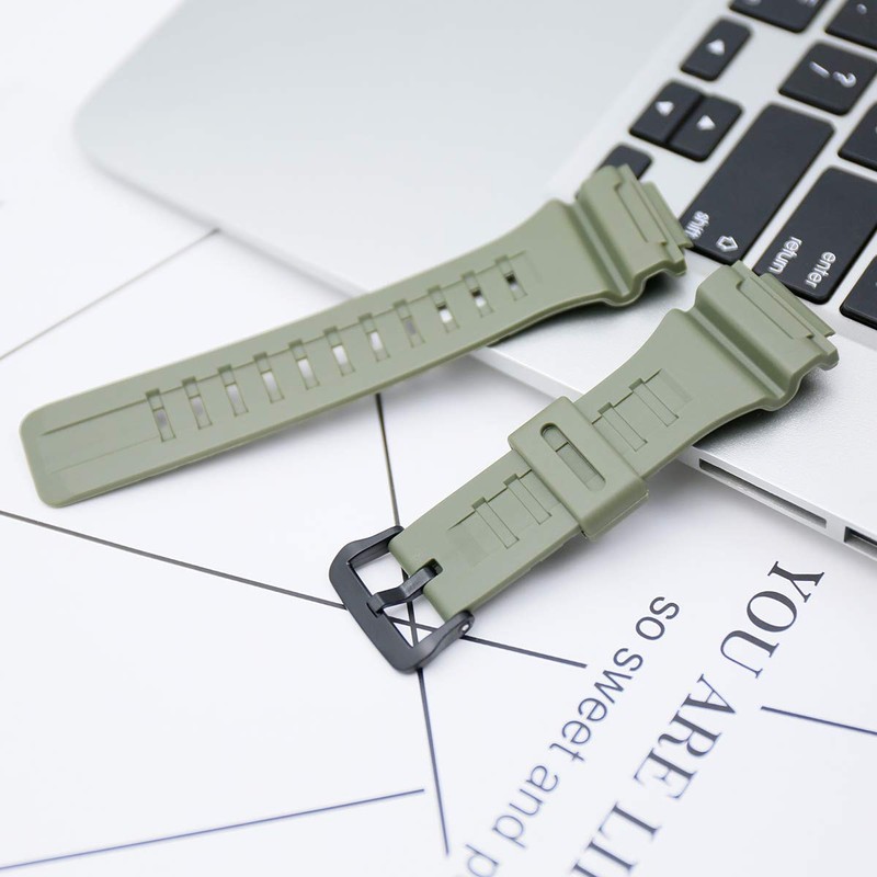 KHZBS Resin Band watch strap Replacement for AQ-S810W/AQ-S810 watchbands