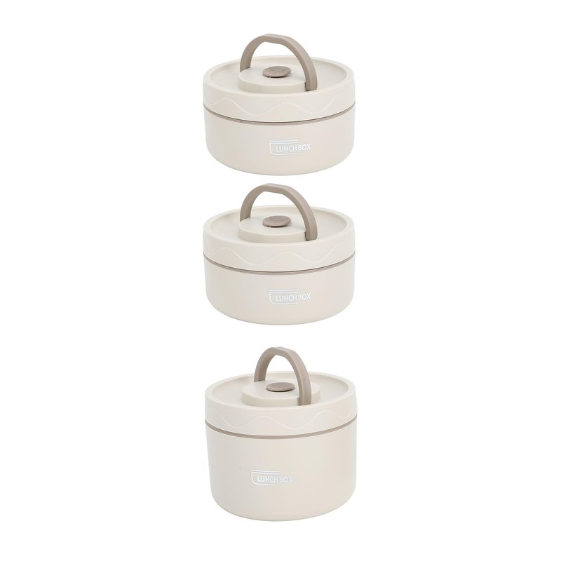 Adult Lunch Box, Portable Insulated Lunch Containers Set, Stackable Stainless