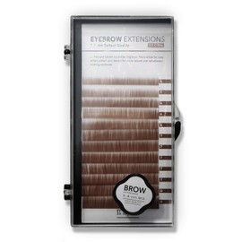 KC Republic Eyebrow Extensions Kit with 1 x Trays of Mink Eyebrows In Brown, Comes on Mixed Length Trays 5-8 Mm Mix by Kc Republic