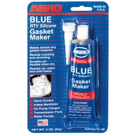 ABRO RTV Silicone Sealant and Gasket Maker: Up to 500 Degree F Heat, High Temp Silicone Sealant, 3 oz/85g Tube - Blue
