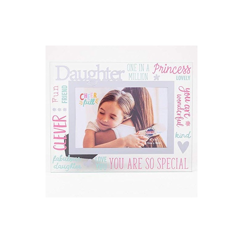 Widdop & Co. 3D Words Glass Photo Frame 6 x
