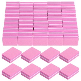 Pulidores de uñas (paquete de 400), mini lima de uñas para uñas acrílicas y naturales, bloque de pulido de uñas de grano 100/180, bloques de pulido a 
