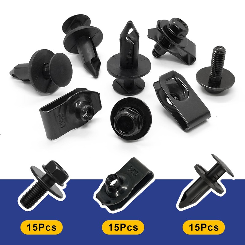 45PCS Universal Automotive Clip - Fender Clips, Fender Liner Clips,