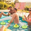Honeydak Floating Drink Holder 4 Pieces Neoprene Floating Cooler Inflatable