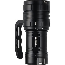 Wurkkos Diving Flashlight DL06 Max 15000 Lumen Scuba Dive Light, 100°Beam Angle Diving Light with 6 LED, IPX8 Waterproof Dive Torch 100m Underwater Flashlight Cold White(6000K)