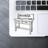 Medium 100mm 'Tools Workbench' Permanent Sticker Decal for Cars/Windows/Bins/Walls etc