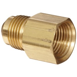 Anderson Metals 54046-0406 Brass Tube Fitting, Coupling, 1/4" Flare x 3/8" Female Pipe