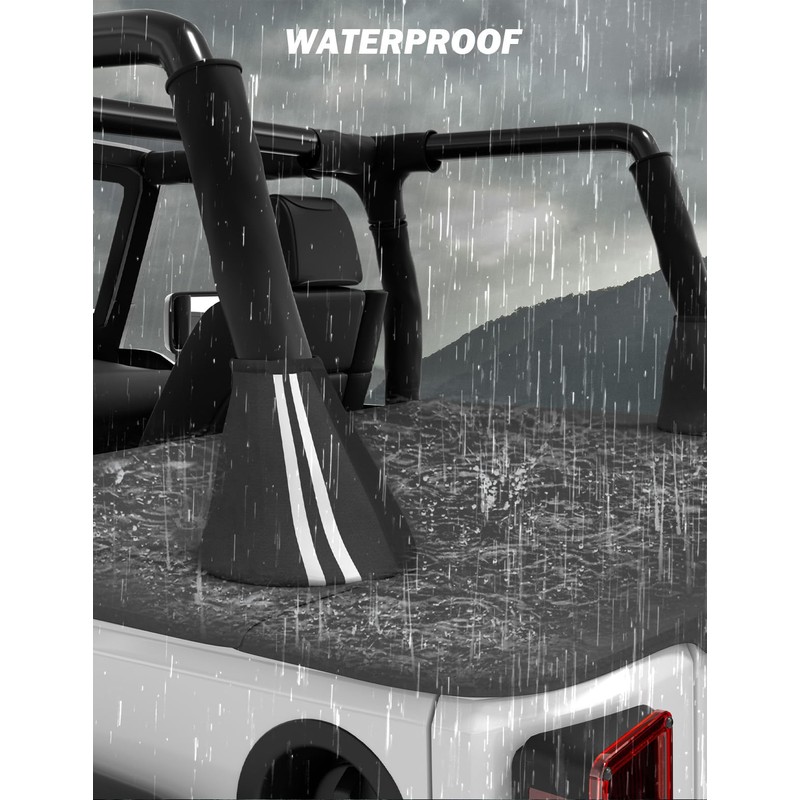JOYTUTUS Tonneau Cover for Wrangler JK 2 Doors, Cargo Trunk